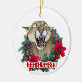 Bah Humbug Cougar Keramik Ornament (Links)