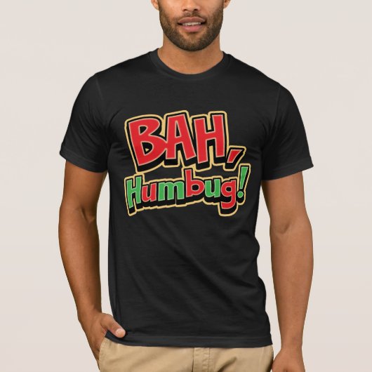 Bah Humbug Dark T - Shirt (Vorderseite)