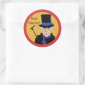 Bah! Humbug! Ebenezer Scrooge Runder Aufkleber (Tasche)