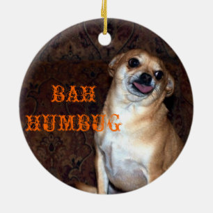 Bah Humbug-Feiertags-Verzierung Keramikornament