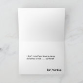 BAH HUMBUG!! FEIERTAGSKARTE (Innenseite)