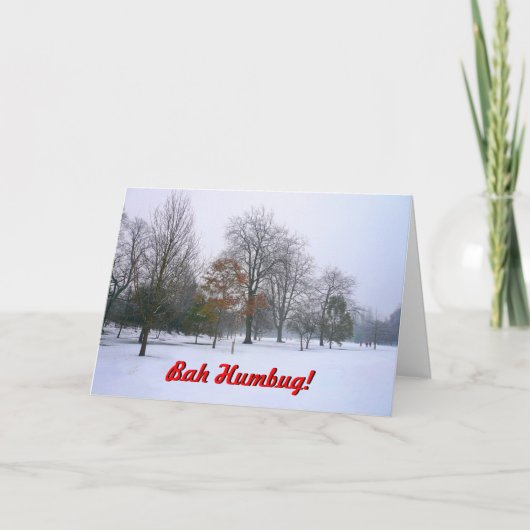 Bah Humbug! Feiertagskarte (Vorderseite)