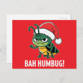 Bah Humbug Feiertagspostkarte (Vorne/Hinten)