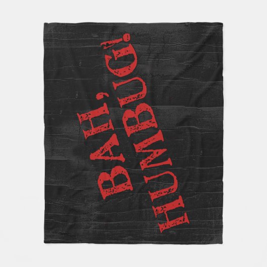 Bah Humbug Fleecedecke (Vorderseite)
