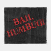 Bah Humbug Fleecedecke (Vorderseite (Horizontal))