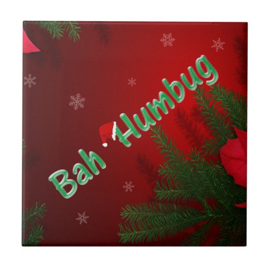 Bah Humbug Fliese (Vorderseite)