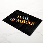 Bah Humbug Folien Feiertagskarte (Gedreht)