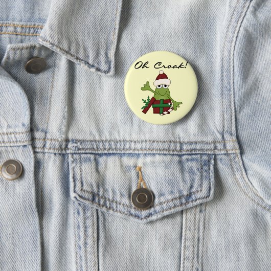 Bah Humbug Frog Weihnachtsgeschenke und Geschenke Button (Beispiel)