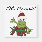 Bah Humbug Frog Weihnachtsgeschenke und Geschenke Magnet (Vorne)