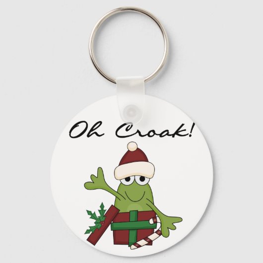 Bah Humbug Frog Weihnachtsgeschenke und Geschenke Schlüsselanhänger (Vorderseite)