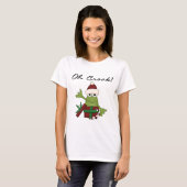 Bah Humbug Frog Weihnachtsgeschenke und Geschenke T-Shirt (Vorne ganz)