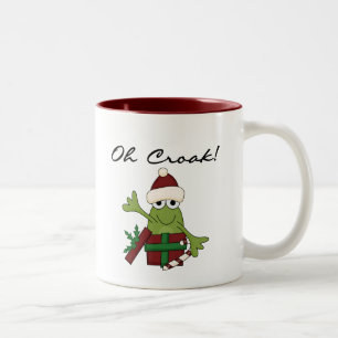 Bah Humbug Frog Weihnachtsgeschenke und Geschenke Zweifarbige Tasse