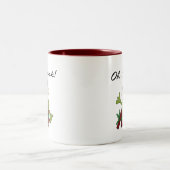 Bah Humbug Frog Weihnachtsgeschenke und Geschenke Zweifarbige Tasse (Mittel)