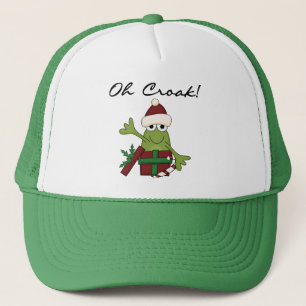 Bah Humbug-Frosch-Weihnachtst-shirts und Truckerkappe