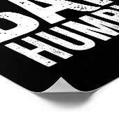 Bah Humbug. Fun Sarcastic Anti Weihnachtsfeiertage Poster (Ecke)