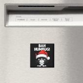 Bah Humbug Funny Bad Cat Christmas Hater Cat Lover Magnet (In Situ (Geschirrspüler))