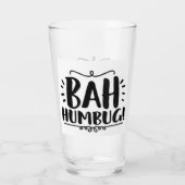 ***BAH HUMBUG FUNNY CHRISTMAS GLASS*** GLAS (Rückseite)