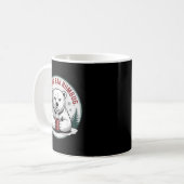 Bah Humbug Funny Christmas Lar Bear Sarcastic Holi Kaffeetasse (Vorderseite Links)