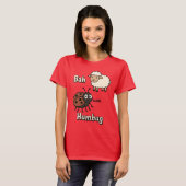 Bah Humbug Funny Cute Cranky Christmas T-Shirt (Vorne ganz)