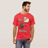 Bah Humbug Funny Cute Cranky Christmas T-Shirt (Vorne ganz)