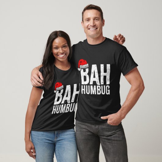 Bah Humbug. Funny Sarcastic Anti Christmas Holiday T-Shirt (Unisex)