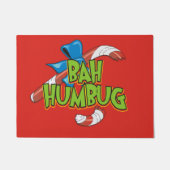 Bah Humbug gebrochene Weihnachtszuckerstange Fußmatte (Vorderseite)