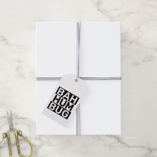 Bah Humbug Geschenkanhänger (Mit Garn)