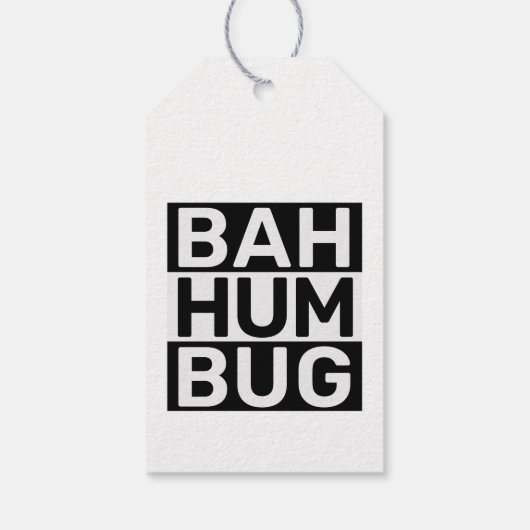 Bah Humbug Geschenkanhänger (Rückseite)