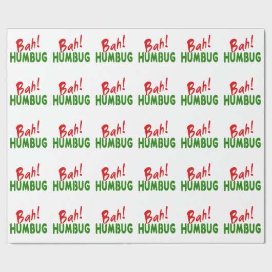 Bah! Humbug Geschenkpapier (Flach)