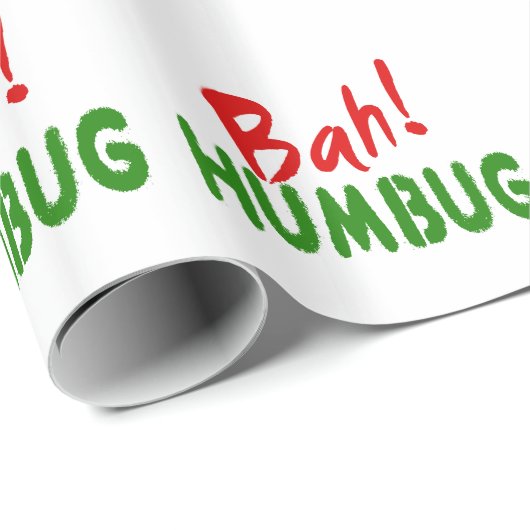 Bah! Humbug Geschenkpapier (Rolleneckpunkt)
