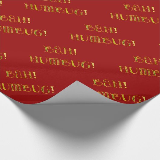 Bah Humbug Geschenkpapier (Ecke)