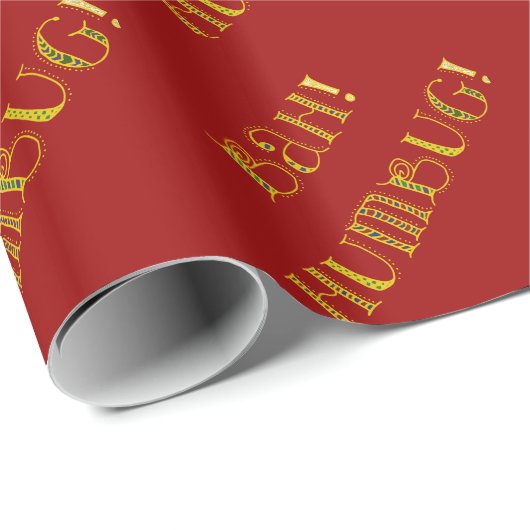 Bah Humbug Geschenkpapier (Rolleneckpunkt)