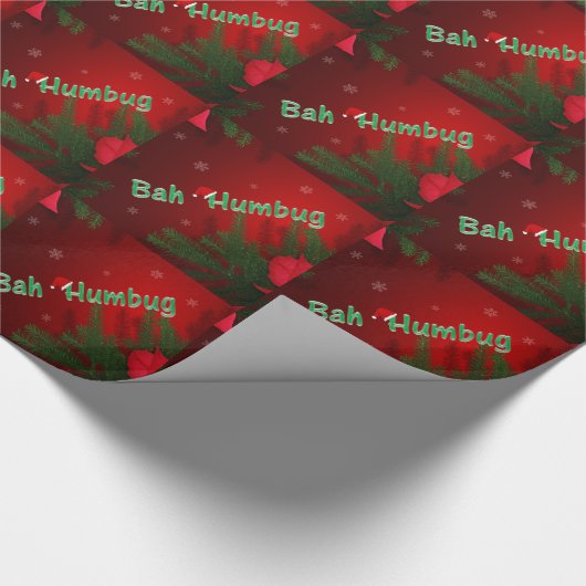 Bah Humbug Geschenkpapier (Ecke)