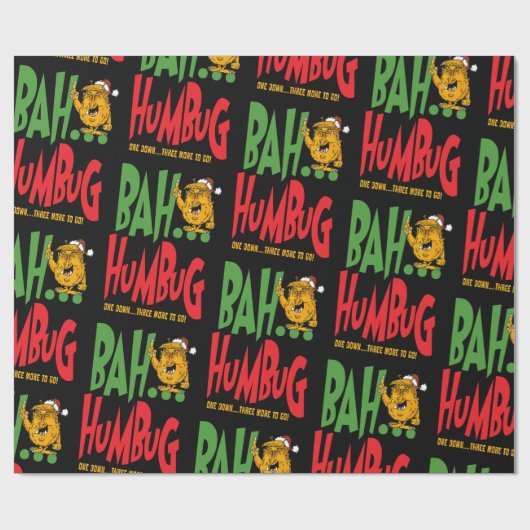 Bah humbug!!!!!! geschenkpapier (Flach)