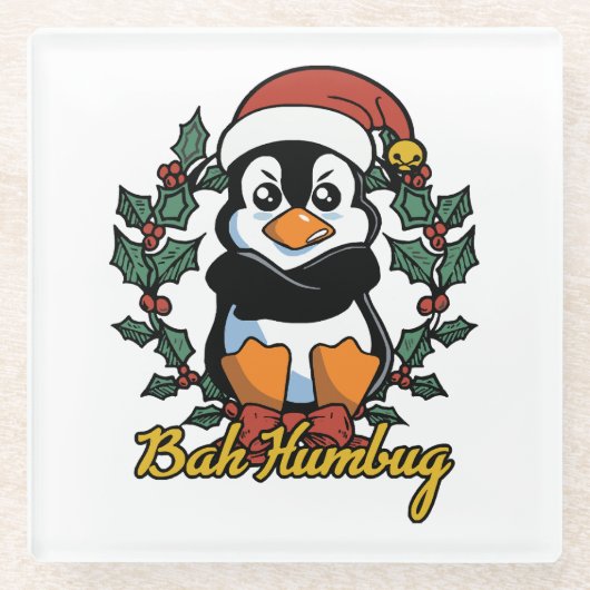Bah Humbug Glasuntersetzer (Vorderseite)