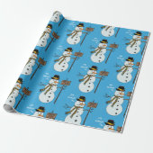 Bah Humbug Grumpy Christmas Snowman Introvert Geschenkpapier (Ungerollt)