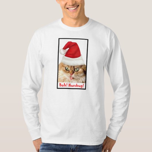 Bah! Humbug! Katze T-Shirt (Vorderseite)