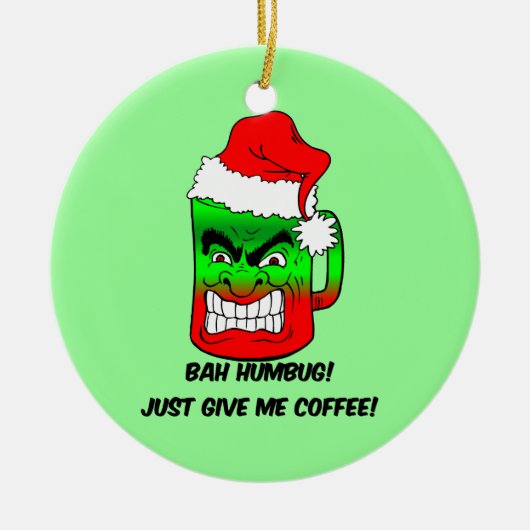 Bah Humbug! Keramik Ornament (Vorne)