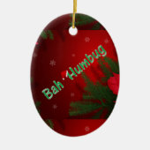 Bah Humbug Keramik Ornament (Vorne)