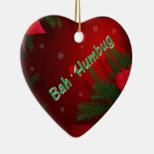 Bah Humbug Keramikornament (Rechts)