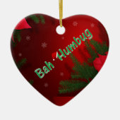Bah Humbug Keramikornament (Vorne)
