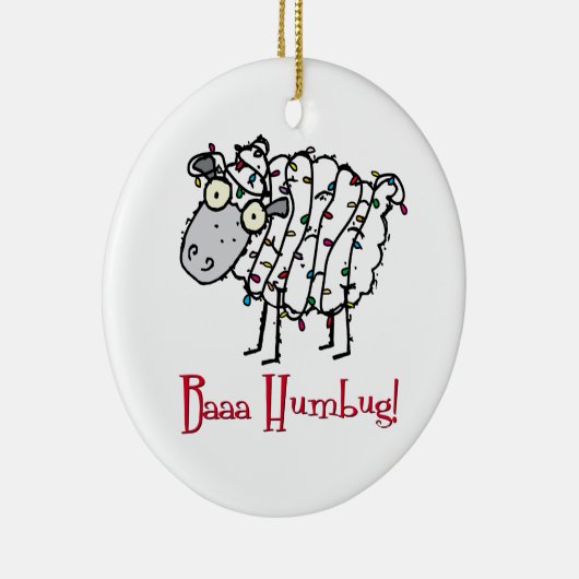 Bah Humbug Keramikornament (Rechts)