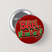Bah Humbug-Knopf Button (Vorne & Hinten)
