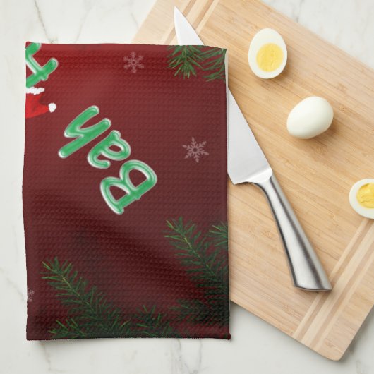 Bah Humbug Küchentuch (Viertel Falte)