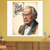 Bah Humbug! Leinwanddruck (Insitu (Wohnzimmer))