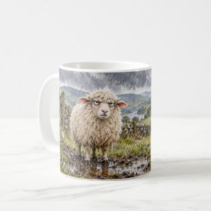 Bäh-Humbug-Lustiger-Schaf-Becher Kaffeetasse