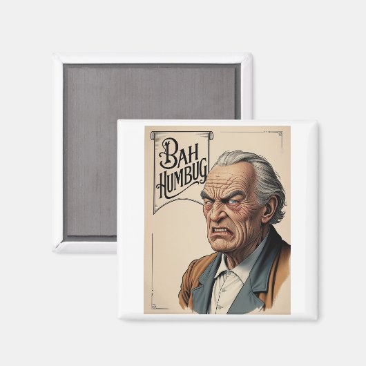 Bah Humbug! Magnet (Vorderseite/Rückseite)