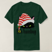 Bah Humbug Merry Christmas Funny Cat Lover T-Shirt (Design vorne)