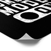 bah humbug mode on - witzige Weihnachtsgrube attit Poster (Ecke)