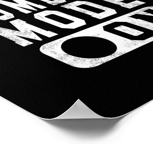 bah humbug mode on - witzige Weihnachtsgrube attit Poster (Ecke)